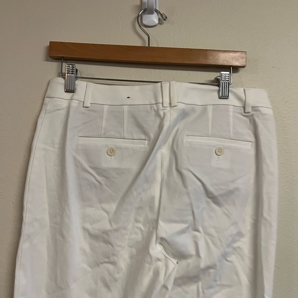 NWT Talbots White High-Waist Straight Dress Pants 6 - Picture 8 of 11